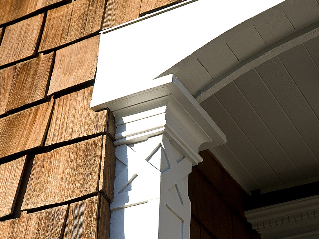 entry woodwork detail